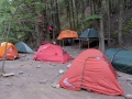 Tent City at Refugio Chileno. (Torres Del Paine)